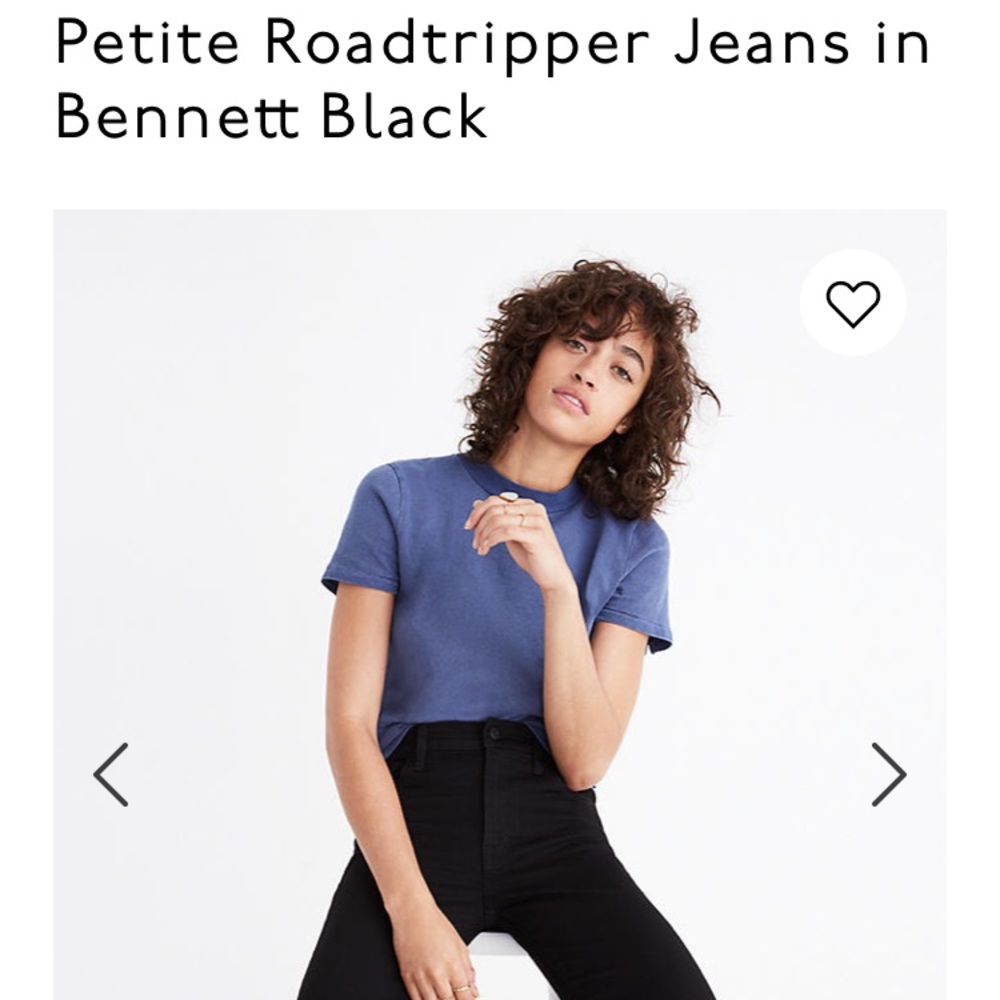 Madewell Roadtripper Jeans 26P black